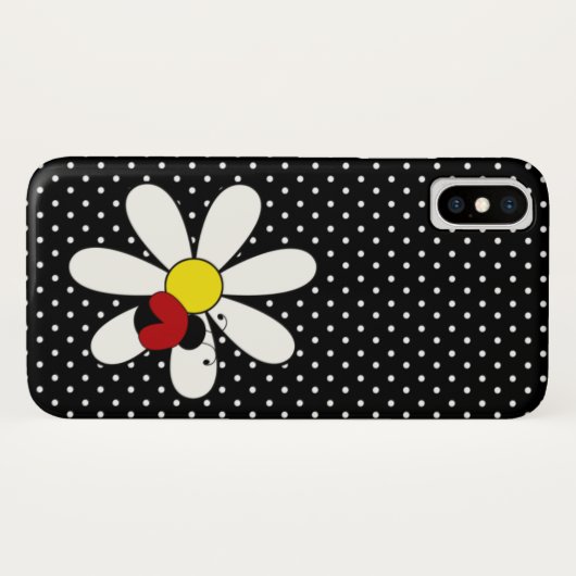 Niedlicher Marienkäfer-Gänseblümchen iPhone 6 Fall Case-Mate iPhone Hülle (Rückseite (Horizontal))