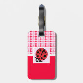 Niedlicher Marienkäfer Gepäckanhänger (Rückseite vertikal)