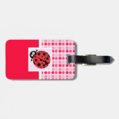 Niedlicher Marienkäfer Gepäckanhänger (Rückseite horizontal)