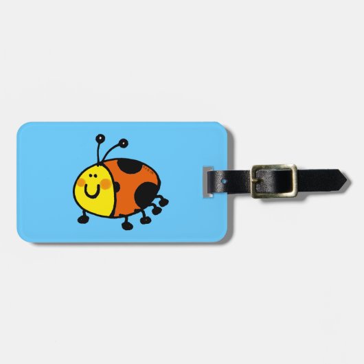 niedlicher Marienkäfer Gepäckanhänger (Vorderseite horizontal)