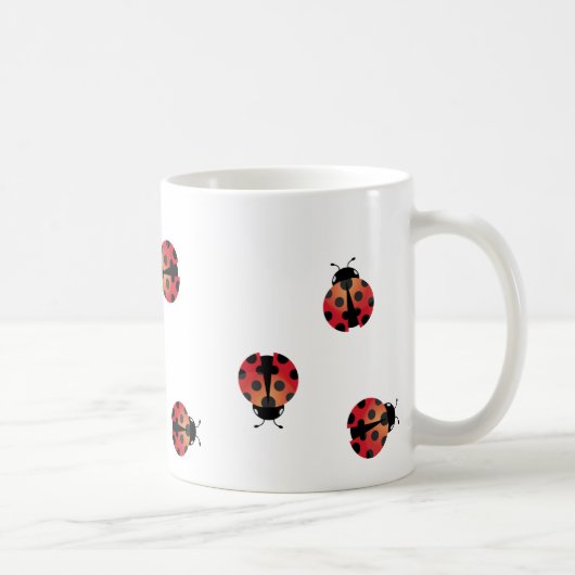 Niedlicher Marienkäfer Kaffeetasse (Rechts)
