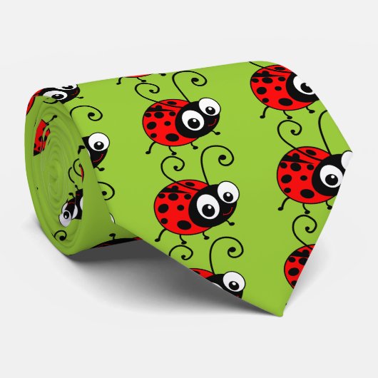 Niedlicher Marienkäfer Krawatte (Gerollt)