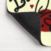 Niedlicher Marienkäfer Mousepad (Ecke)