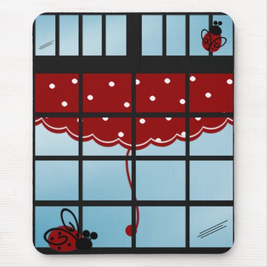 Niedlicher Marienkäfer Mousepad (Vorne)