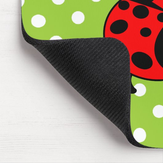 Niedlicher Marienkäfer Mousepad (Ecke)