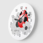 Niedlicher Marienkäfer und Große Wanduhr (Winkel)