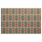Niedlicher Marienkäfer und Reben mit Monogramm Stoff (Fat Quarter (45,7 x 55,9 cm))