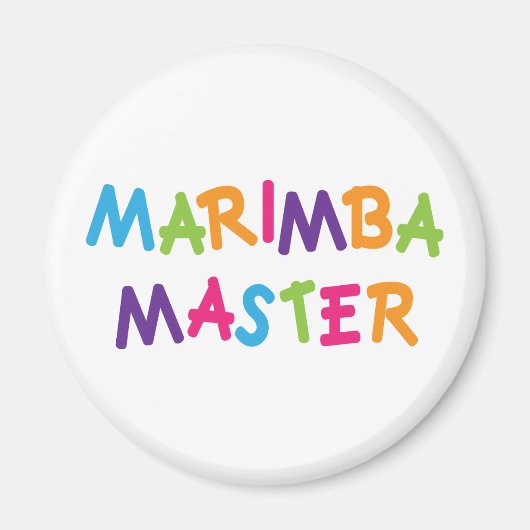 Niedlicher Marimba Master Magnet (Vorne)