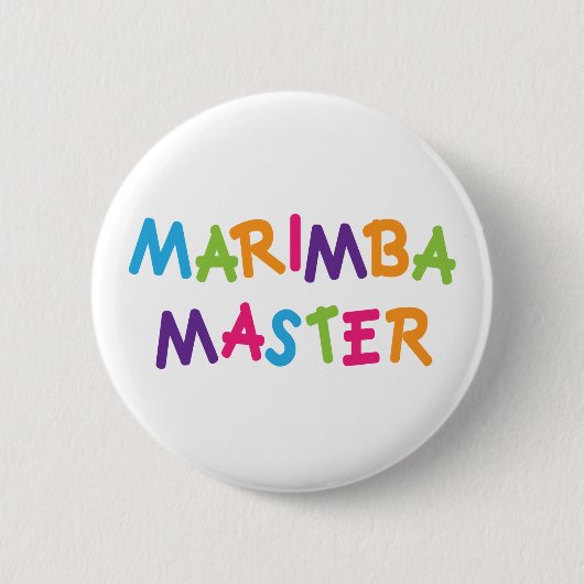 Niedlicher Marimba-Meister Button (Vorderseite)