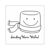 Niedlicher Marshmallow-Urlaub oder Weihnachtskauts Gummistempel (Prägung)