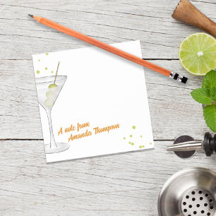 Niedlicher Martini-Cocktail nach Maß Post-it Klebezettel