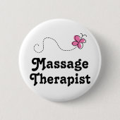 Niedlicher Massage-Therapeut Button (Vorderseite)