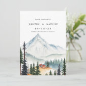 Niedlicher Maßstab Save The Date (Stehend Vorderseite)