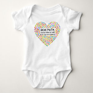 Niedlicher Mathematiker Baby Strampler