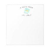 Niedlicher Mathematiklehrer Notizblock (Vorderseite)