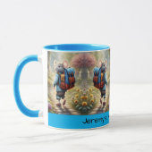 Niedlicher Mäuse auf dem Weg zur Schule Tasse (Links)