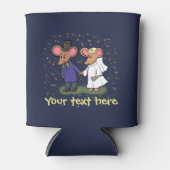 Niedlicher Mäuse Hochzeit Cartoon kann kühler Dosenkühler (Vorderseite)