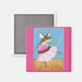 Niedlicher Mäusebottermagnet Magnet (Vorderseite/Rückseite)