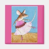 Niedlicher Mäusebottermagnet Magnet (Vorne)