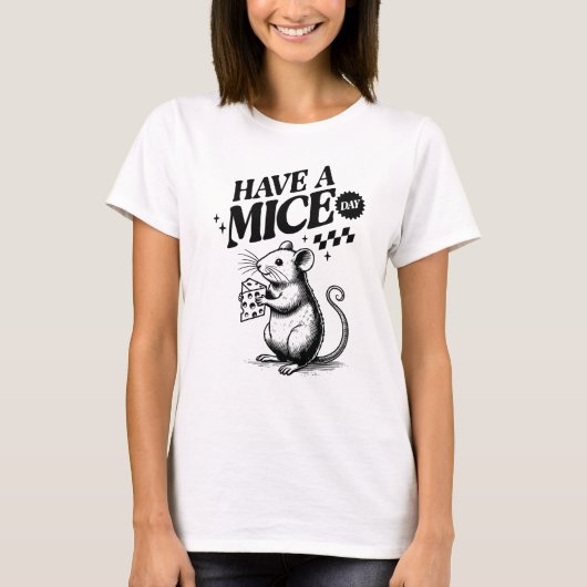 Niedlicher Mauspuffer T-Shirt (Vorderseite)