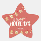 niedlicher Mausurlaub Stern-Aufkleber (Vorderseite)