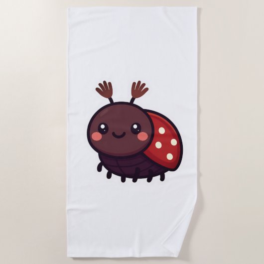 Niedlicher May-Käfer - Kawaii-Waldarm Strandtuch (Vorderseite)