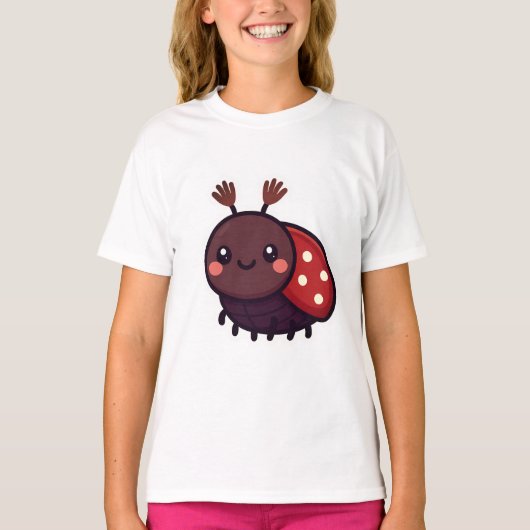 Niedlicher May-Käfer - Kawaii-Waldarm T-Shirt (Vorderseite)