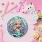 Niedlicher Meerjungfisch Pappteller (Party)