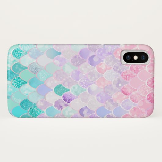 Niedlicher Meerjungfrau-Apple iphone Fall, Rosa, Case-Mate iPhone Hülle (Rückseite (Horizontal))