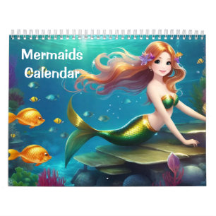 Niedlicher Meerjungkalender für Kinder Kalender