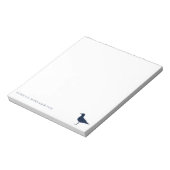 Niedlicher Meerschweinchen Personalisierte Vogelar Notizblock (Rotiert)