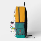 Niedlicher mehrfarbiger Roboter Kids Robot Individ Bedruckter Rucksack (Rechts)
