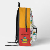 Niedlicher mehrfarbiger Roboter Kids Robot Individ Bedruckter Rucksack (Links)