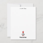 Niedlicher mehrfarbiger Roboter Kids Robot Individ Mitteilungskarte (Vorderseite)