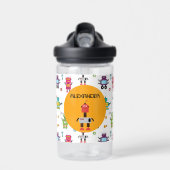 Niedlicher mehrfarbiger Roboter Kids Robot Individ Trinkflasche (Vorne)