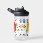 Niedlicher mehrfarbiger Roboter Kids Robot Individ Trinkflasche (rechts)