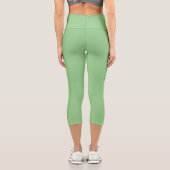 Niedlicher mehrfarbiger Streifen Capri Leggings (Rückseite)
