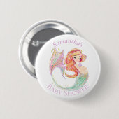 NIEDLICHER MERMAID-BABY-DUSCHknopf Button (Vorne & Hinten)