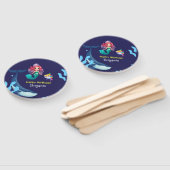 Niedlicher Mermaid-Hai Whale Regenbogen bunt Gebur Fächer (Non-assembled)