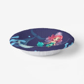 Niedlicher Mermaid-Hai Whale Regenbogen bunt Gebur Pappteller (Gewinkelt)