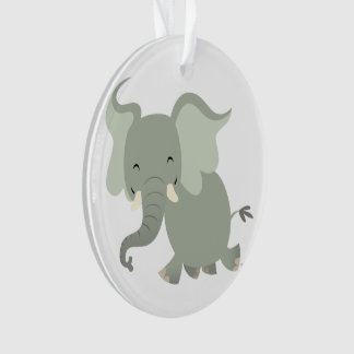 Niedlicher Merry-Cartoon Elephant Akrylendekor Ornament