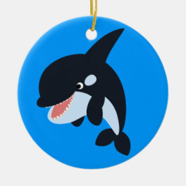 Niedlicher Merry Cartoon Killer Whale Ornament