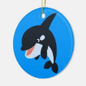Niedlicher Merry Cartoon Killer Whale Ornament (Links)
