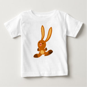 Niedlicher Merry Cartoon Rabbit Baby T - Shirt