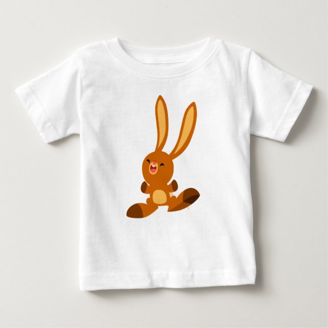 Niedlicher Merry Cartoon Rabbit Baby T - Shirt (Vorderseite)