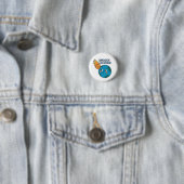 Niedlicher Meteor- und Earth-Cartoon - Schaltfläch Button (Beispiel)