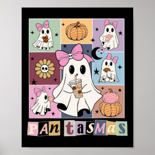 Niedlicher mexikanischer Halloween-Geist-Spooky Co Poster