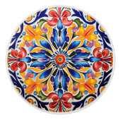 Niedlicher mexikanischer Stil Keramikknauf (Vorderseite)