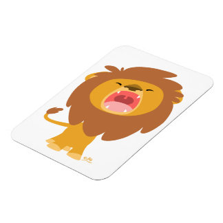 Niedlicher Mighty Roaring Lion Cartoon Flexible Ma Magnet