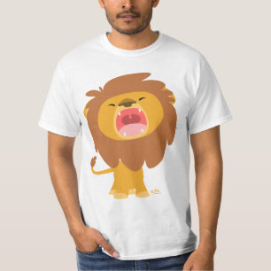 Niedlicher Mighty Roaring Lion Cartoon Value T - S T-Shirt